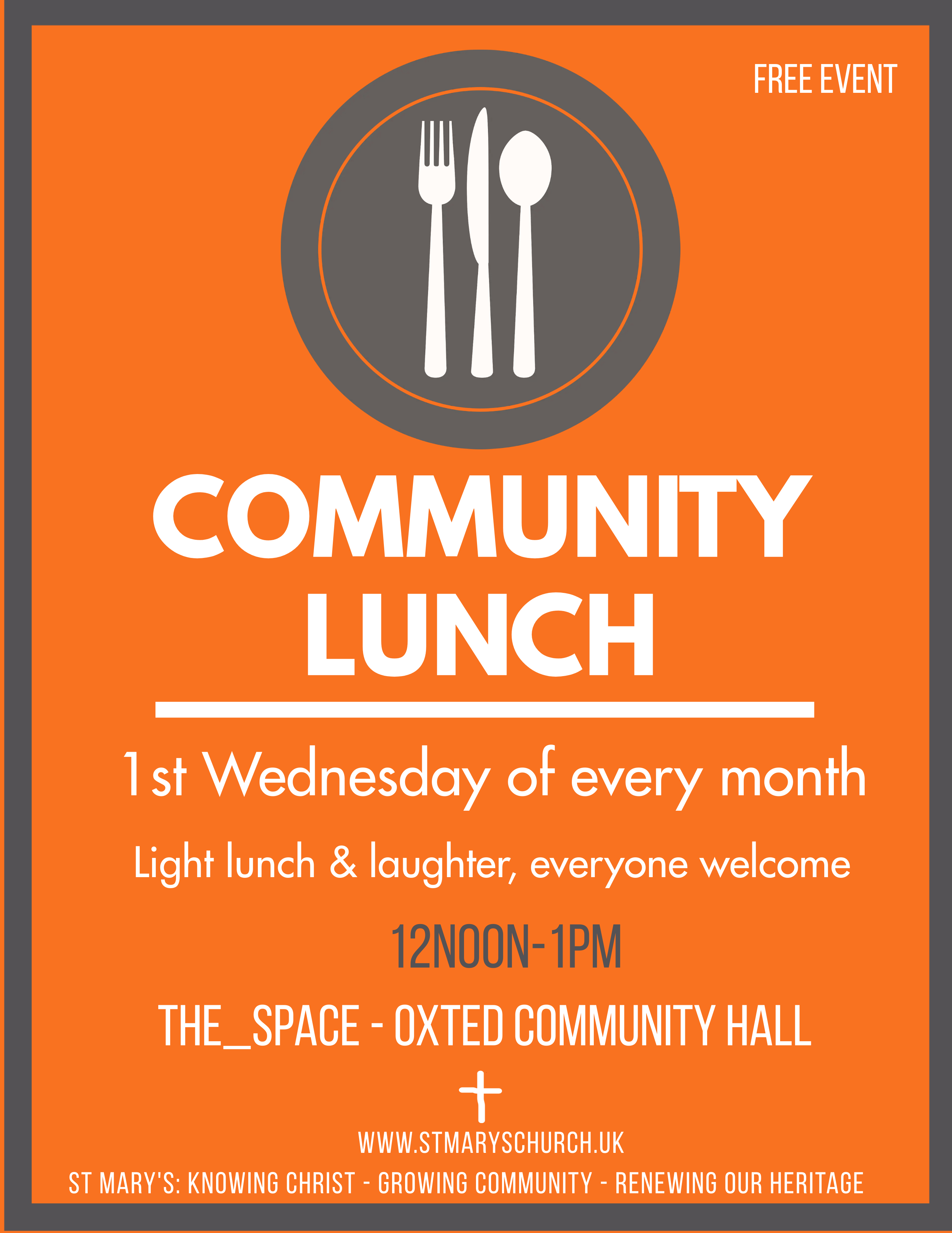 Community Lunch poster