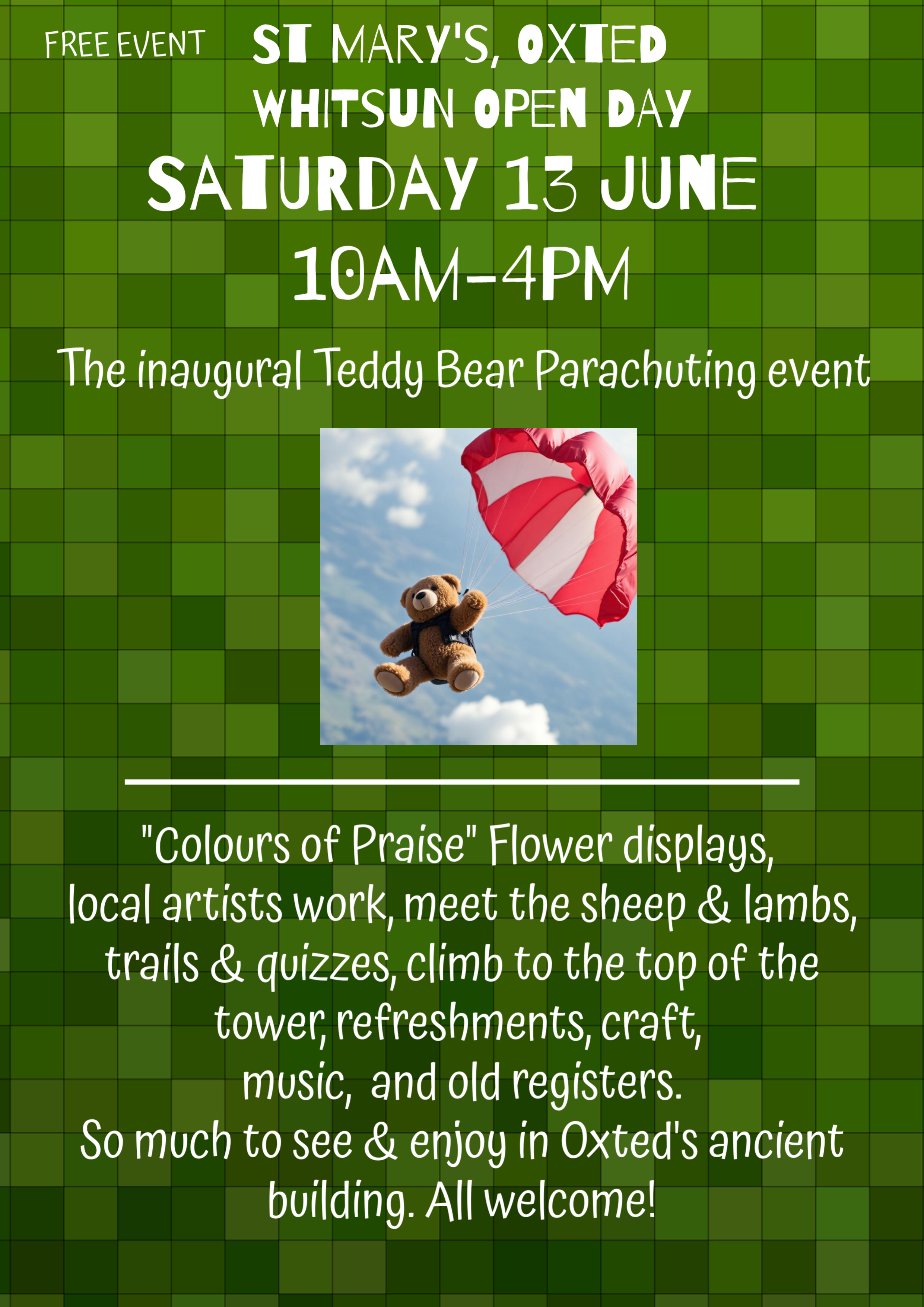 Whitsun Open Day 2026 poster